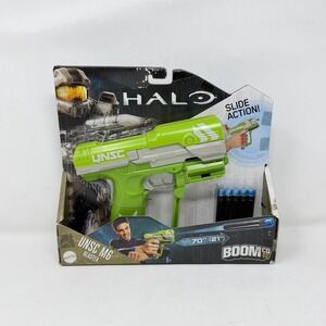 Mattel BoomCo Halo UNSC Magnum M6 Blaster GREEN Blasters Pistol + Darts Extra
